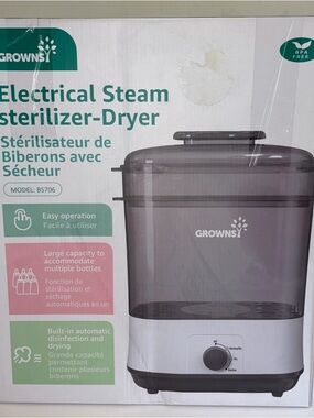 GROWNS Electrical Steam Sterilizer-Dryer in Smoke Gray